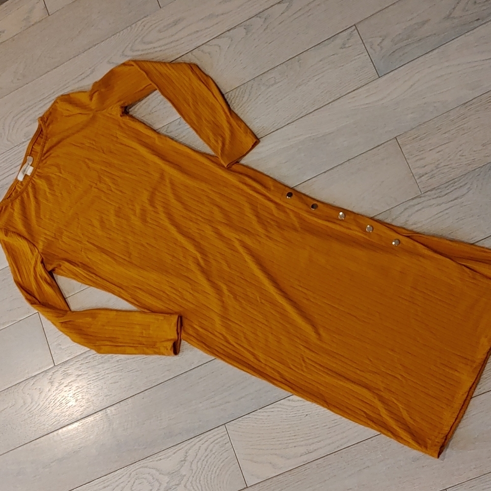 Revamped mustard dress small